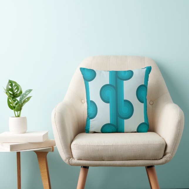 Almofada Padrão geométrico sólido retrô 4 (Cadeira)