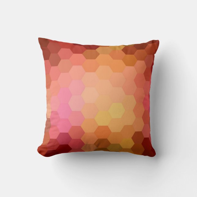 Almofada Padrão Hexagon Chevron 2 (Frente)