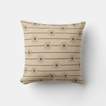 Padrão Horizontal Stripe Castanho Khaki Flor Y2K