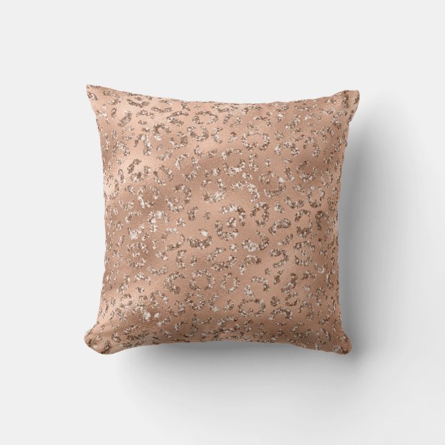 Almofada Padrão Impressão de da Pele do Leopardo de Chita P (Frente)