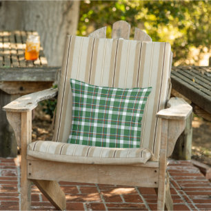 Almofada Padrão Legal de Xadrez Lumberjack Azul Verde Azul