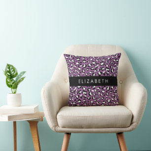 Almofada Padrão-Leopardo, Manchas, Leopardo Roxo, Seu Nome