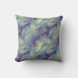 Almofada Padrão Líquido Azul Tanzanita