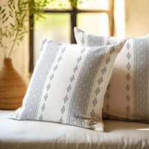 Padrão Listrado Tribal Asteca Cinza Claro e Branco