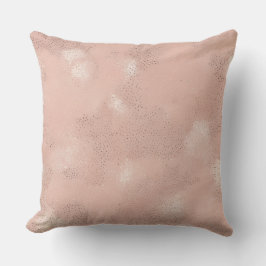 Almofada Padrão Manchado de Rosa Mínimo