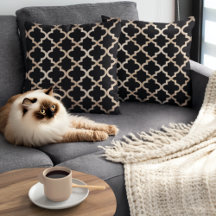 Padrão marroquino preto e Dourado