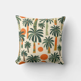 Almofada Padrão Mexicano de Palmeiras Tropicais