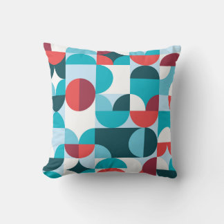 Almofada Padrão minimalista da década de 70 retrô