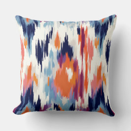 Almofada Padrão Moderno Ikat Brushaft