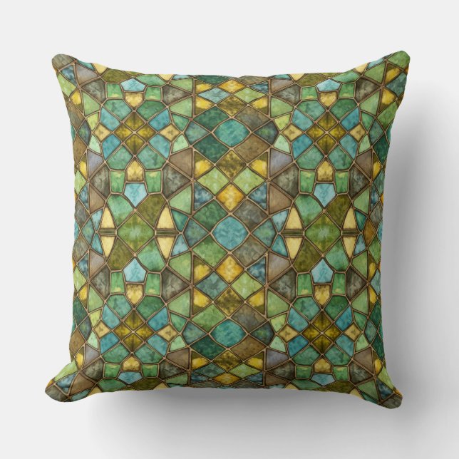 Almofada Padrão Mosaico de Natasha Us (Frente)