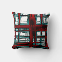 Almofada Padrão na moda Red Xadrez