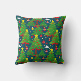 Almofada Padrão Natal 2 - Travesseiro decorativo