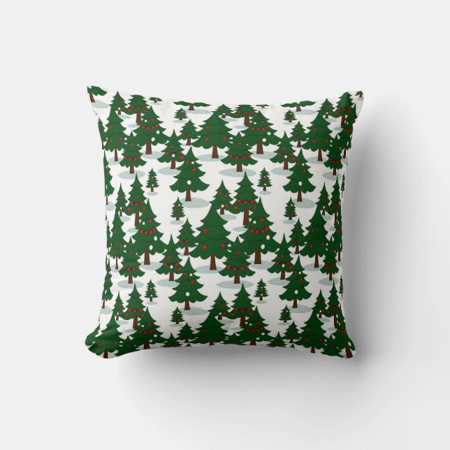 Almofada Padrão Natal 9 - Travesseiro decorativo (Frente)