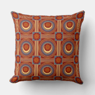 Almofada Padrão Oriental Mandala