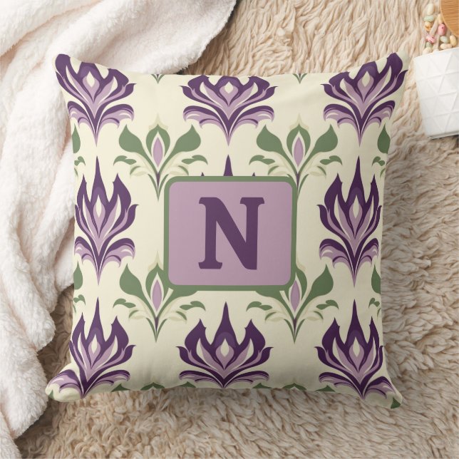 Almofada Padrão Ornamental Lily Motif (Cobertor)