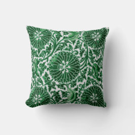 Almofada Padrão Ornamental Ornamental Vintage Green