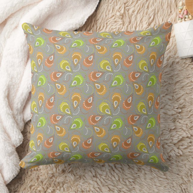 Almofada Padrão Paisley. (Cobertor)