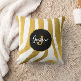 Almofada Padrão Personalizado de faixas de impressão Faux D