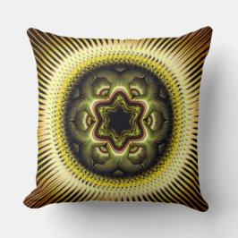 Almofada Padrão psicodélico ensolarado brilhante