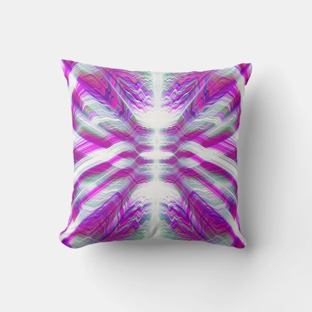 Almofada Padrão psíquico roxo (Frente)
