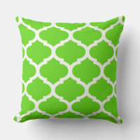 Padrão Quatrefoil Marroquino Verde Lima
