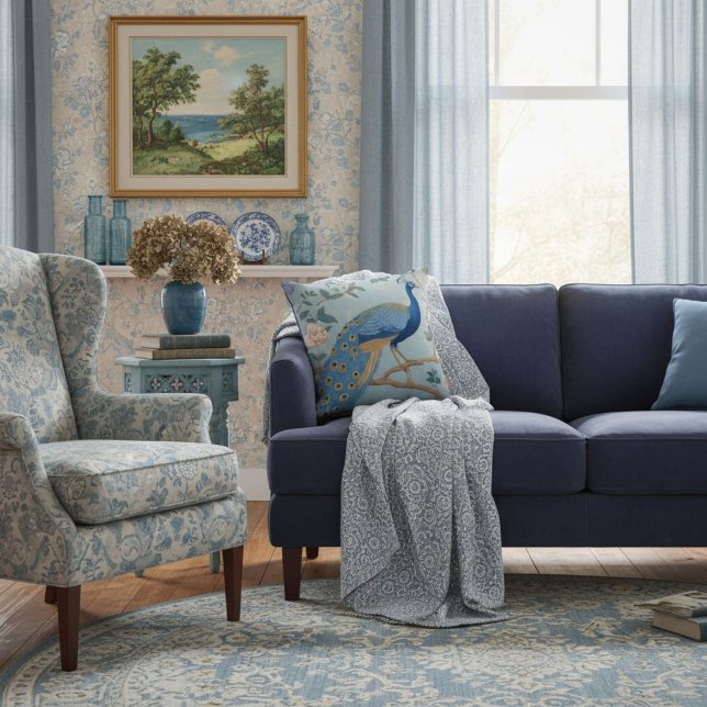 Almofada Padrão retrô elegante e sofisticado para ela (Criador carregado)