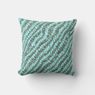 Almofada Padrão Tecido de Seafoam Boucle