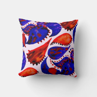 Almofada Padrão uniforme de aquarela com paisley. Abstrato