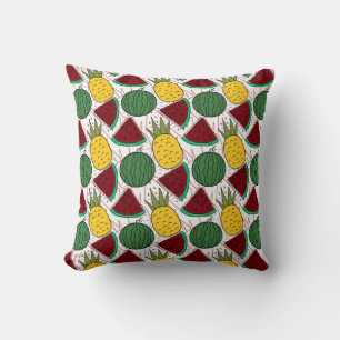 Almofada padrão uniforme de fruta padrão da superfície