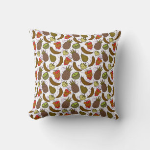 Almofada padrão uniforme de fruta   Padrão da superfície