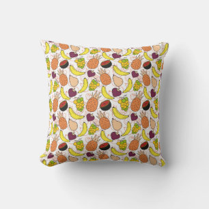Almofada padrão uniforme de fruta Padrão da superfície