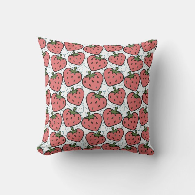 Almofada padrão uniforme de fruta | Padrão da superfície da (Frente)