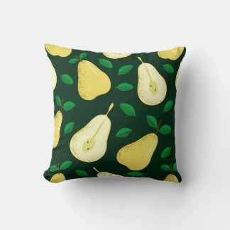 Almofada Padrão uniforme de frutas de Pear