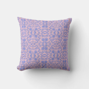 Almofada Padrão vegetal A08.b boho. rosa BG