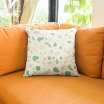 Almofada Padrão verde do terrazzo<br><div class="desc">Design moderno de terrazzo verde.</div>