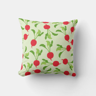 Almofada Padrão Verde Vermelho Radish