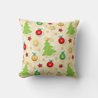 Almofada Padrão Vintage de Natal