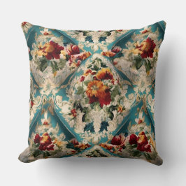 Almofada Padrão Whimsical Italiano Floral Damask