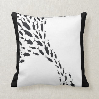 Almofada Padrões da Escola de Peixes Nadadores do Grupo de 