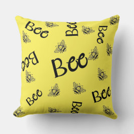 Almofada padrões de abelhas voando por todo o lado