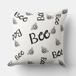Almofada padrões de abelhas voando por todo o lado