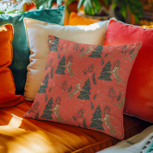 Padrões de árvores de Natal e tigres fundo persona