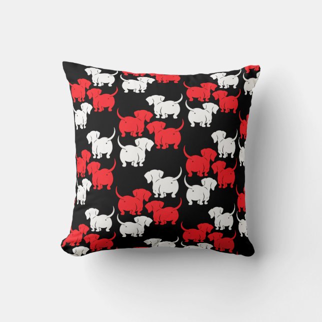 Almofada Padrões de Cachorro Alemães (Frente)