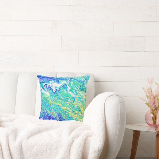 Almofada Padrões de ondas bonitas. Comprar Agora (Sofá)