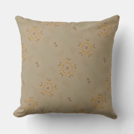 Almofada Padrões de Ovos de Ouro Amarelo - Beige Russo