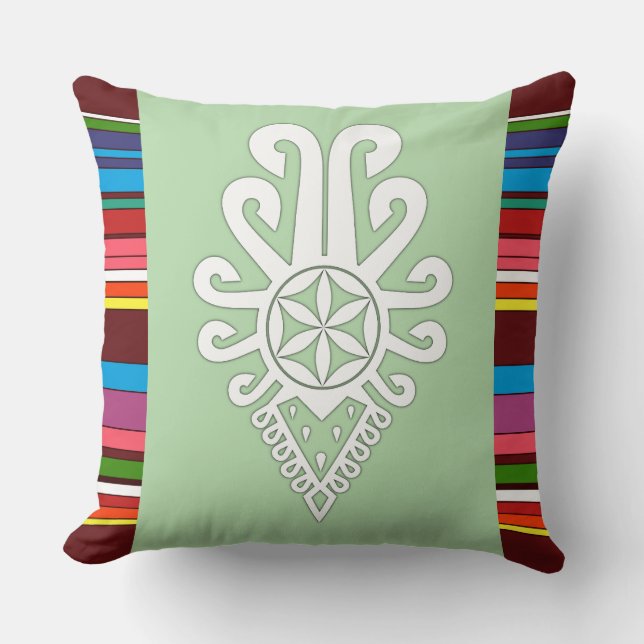 Almofada Padrões folhosos da Polônia - Parzenica (Frente)