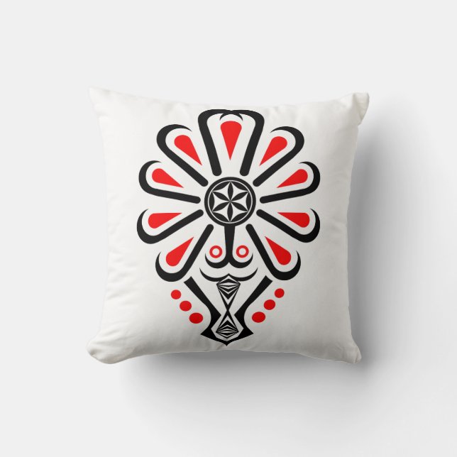 Almofada Padrões folhosos da Polônia - Parzenica (Frente)