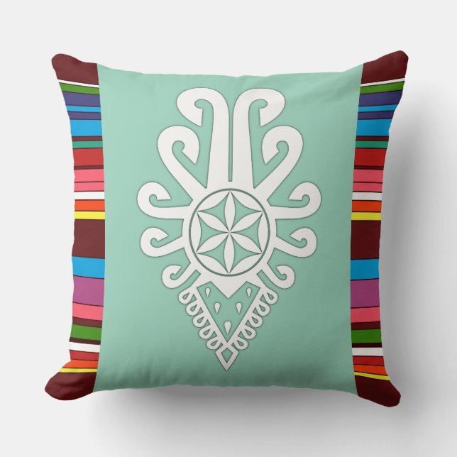 Almofada Padrões folhosos da Polônia - Parzenica (Frente)