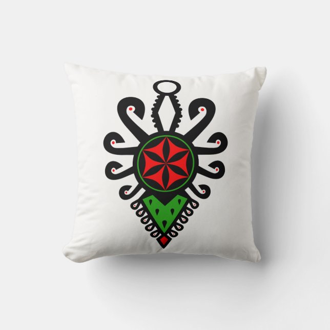 Almofada Padrões folhosos da Polônia - Parzenica (Frente)