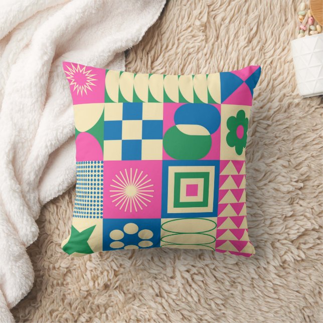 Almofada Padrões geométricos Abstrato Sun (Cobertor)